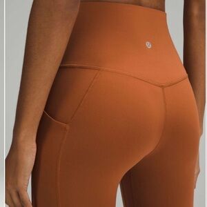 NWT lululemon Align HR Pant 25” pockets SABLE size 8